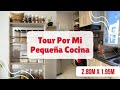 Tour Por Cocina Pequeña 2.80m x 1.95m | Alacena Extraíble Ahorra Espacio