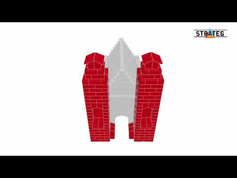 Конструктор з міні-цеглинок BLOCKY 689ел Затишна Святиня Strateg 31010 Будівельний набір для творчості KNZ, видео 2