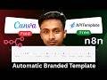 Branded Social Media Automation | No Canva | APITemplate + n8n | AI Caption, Image & Post Generator