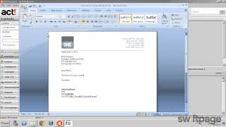 Feature Tour: Writing a Letter (Act! Tutorial)