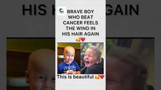 Brave Little Fighter Enjoys the Wind Again 💛#CancerSurvivor #BraveKid #FeelTheWind #ChildhoodJoy