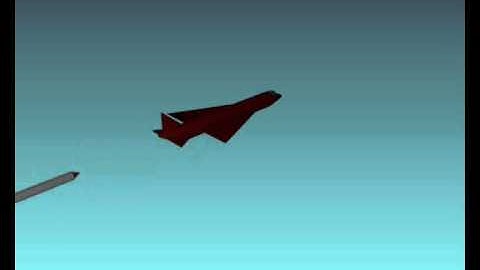 Render of Missile Hitting Jet and Both Explode