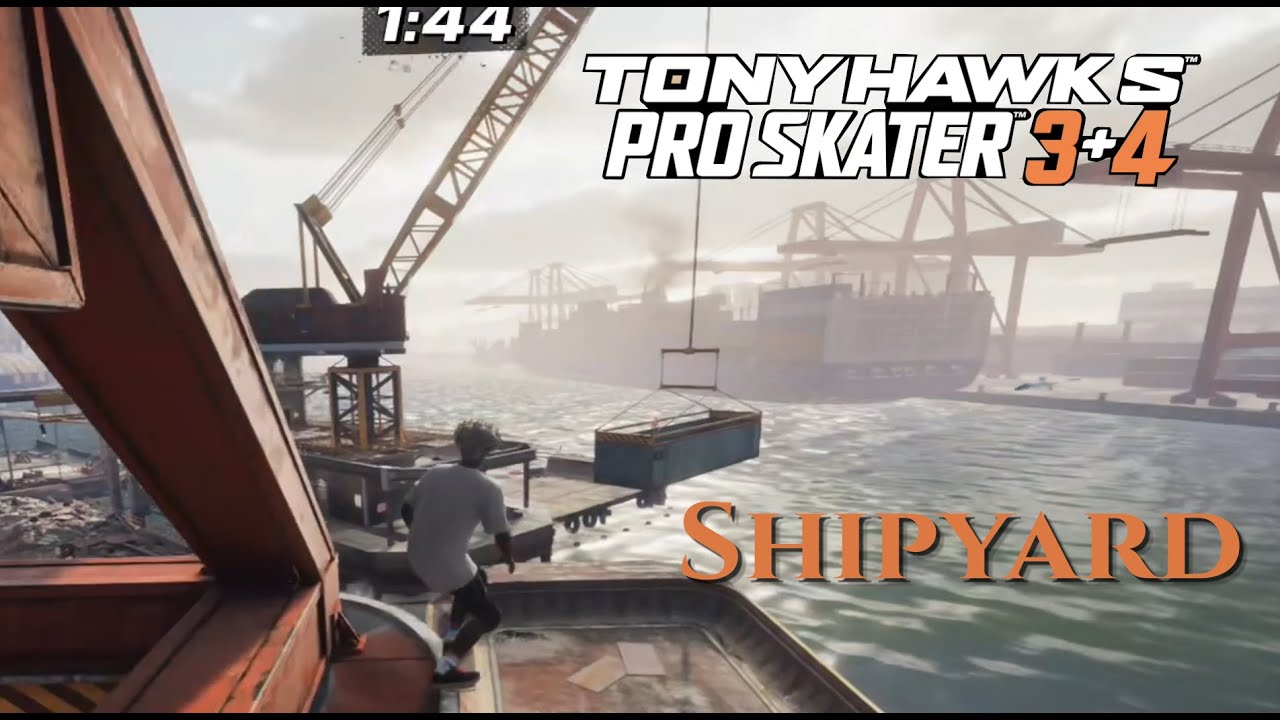 Shipyard - All Goals, Stats, Cash and Secrets - Tony Hawk's Pro Skater 3 + 4