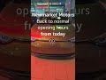 Back to Normal from Tues 2nd