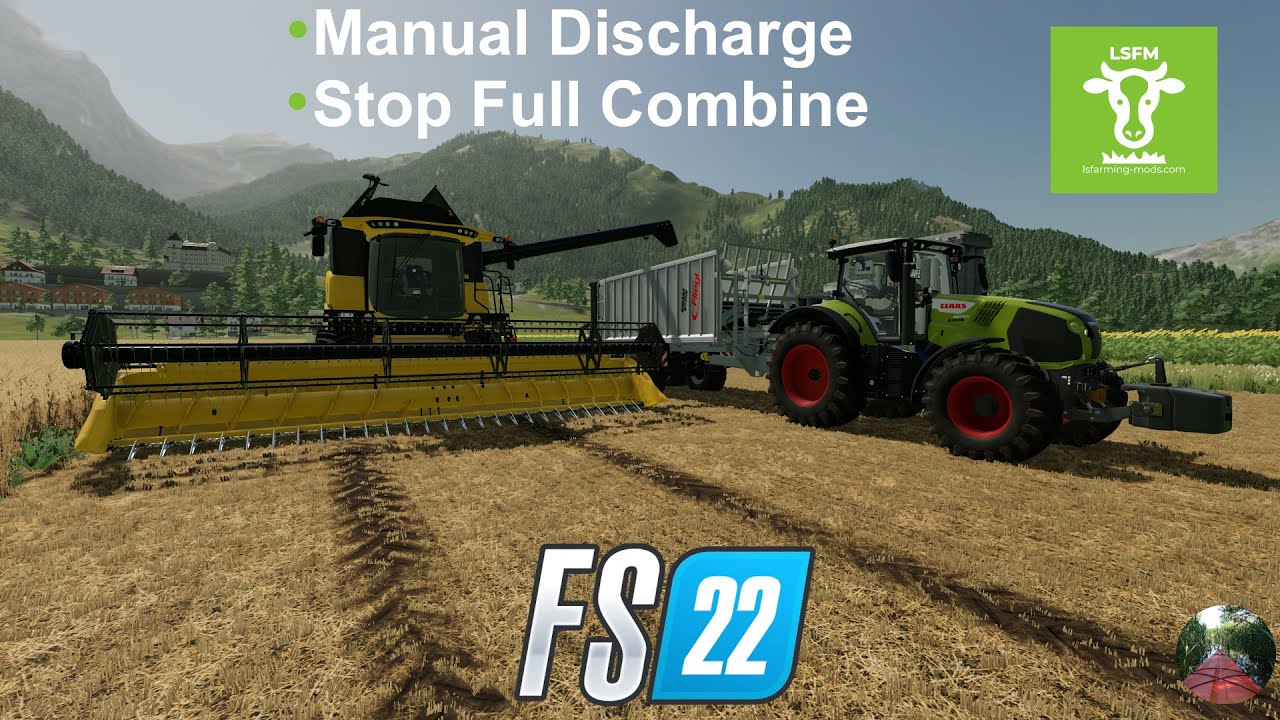 Stop Full Combine & Manual Discharge by Ifko Prezentacja moda do FS22