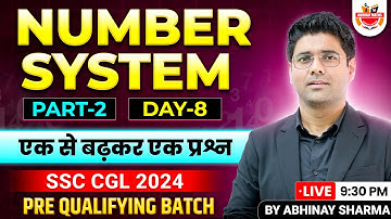 Number System Best Questions For SSC CGL 2024 | Part 2 | SSC CGL Maths 2024 By Abhinay Sharma