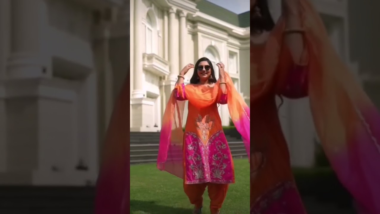 🧡💗Orange Magenta combination punjabi suit ideas🧡💗