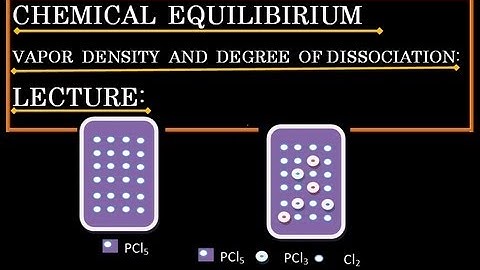 Vapor Density And Degree Of Dissociation- Chemical Equilibirium