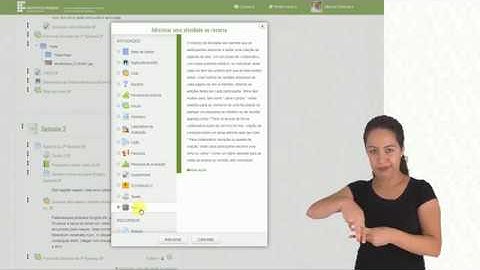 Tutorial Moodle: Como inserir a atividade Wiki [Libras]
