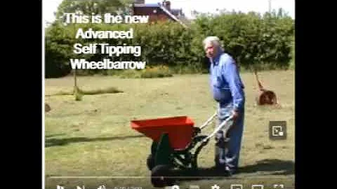 Self tipping wheelbarrow