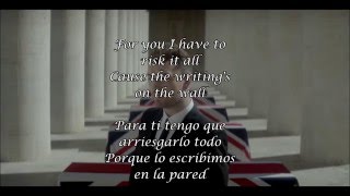 Video thumbnail of "Writing's  On  The Wall -  Sam Smith  (James  Bond  Theme  Song) Subtitulada español  lyrics"