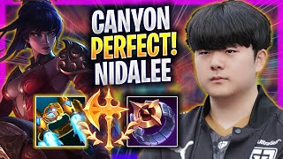 CANYON PERFECT GAME WITH NIDALEE! - GEN Canyon Plays Nidalee JUNGLE vs Diana! | Season 2024