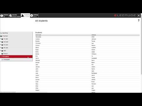 Electude - Tutorial: Move an unassigned student into an active student group