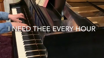 새찬송가 446 주 음성 외에는 영어가사 I Need Thee Every Hour with Lyrics | Hymns on Piano