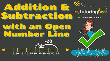 Open number line addition and subtraction (2nd and 3rd grade)