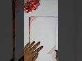 Beautiful corner border design in Just 2 Min! ❤️📒 #shorts #viral #art #borderdesign #satisfying #diy
