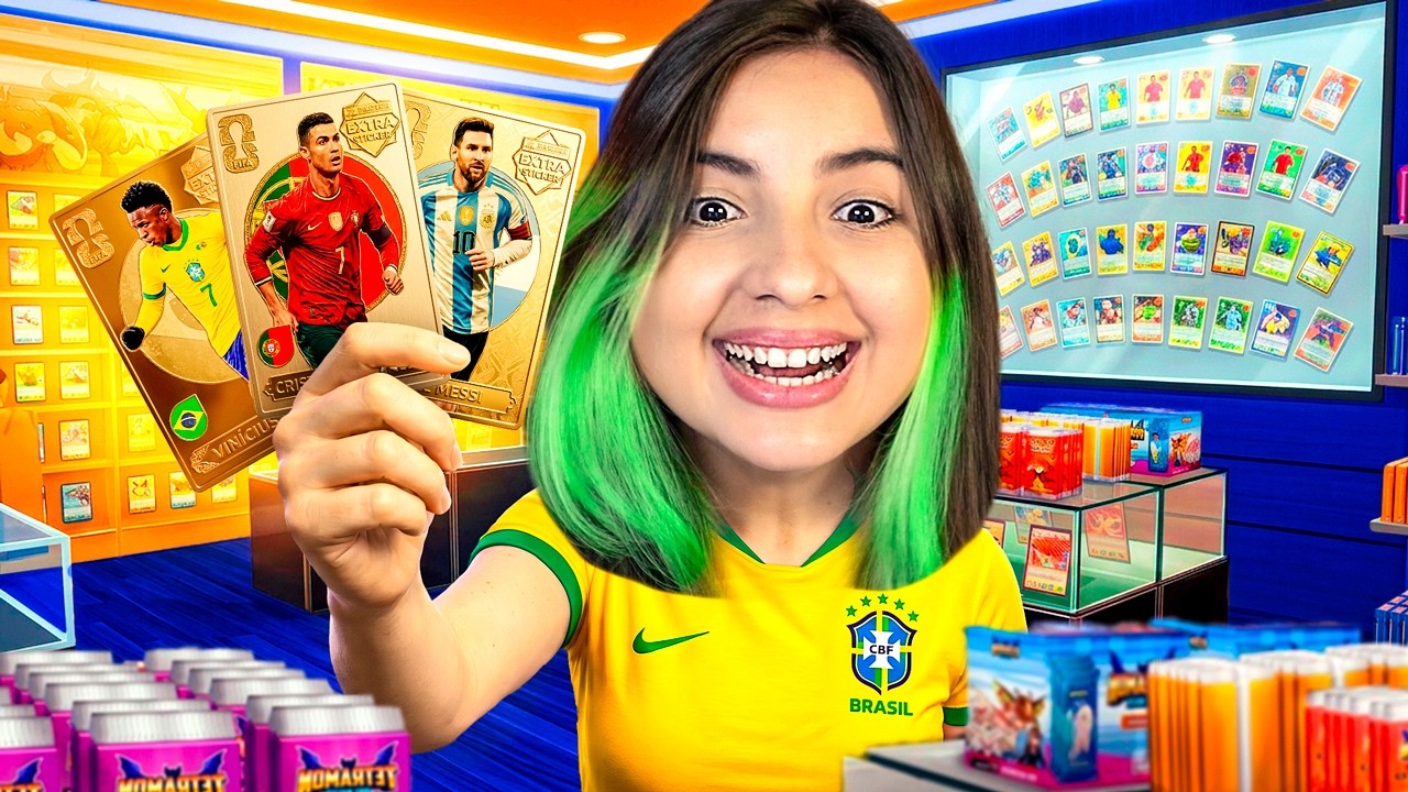 ABRI UMA LOJA DE FIGURINHAS DA COPA... MAS EU ABRI TODOS OS PACOTINHOS.