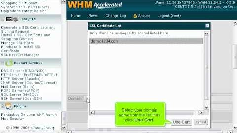 How to install an SSL certificate in WHM | FastDot Cloud Hosting