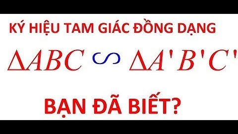 CÁCH CHÈN KÝ HIỆU ĐỒNG DẠNG TRONG MATHTYPE