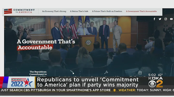 Republicans to unveil 'Commitment to America' plan if party wins majority