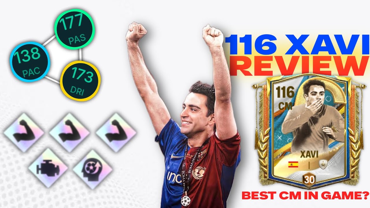 Xavi Captains Review FC Mobile – Best Midfielder? 116 OVR 🔥 