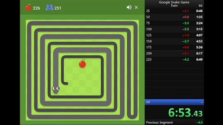 World's First Google Snake Twin All Apples