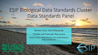 ESIP Biological Data Standards Cluster Data Standards Panel screenshot 4