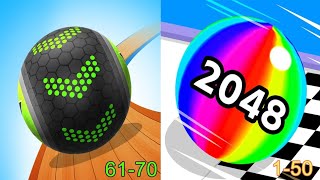 STEEL BALL RACE GAME_BALL RUN 2048_ SKY ROLLING BALL 3D#gaming #3d