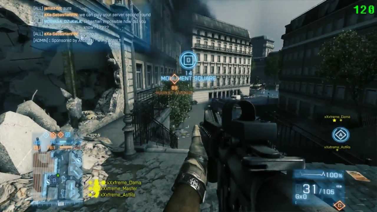 BF3: ESL 5on5 A-Series, xXx CRO vs eXample e Sports, Seine Crossing R1, 24.2.2013, xXxtreme_Master