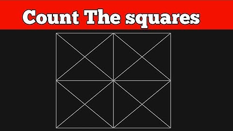Count The squares | brilliant math puzzles | Maths I Win