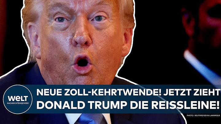 DONALD TRUMP: Neue Zoll-Kehrtwende! Jetzt zieht der US-Präsident die Reißleine!