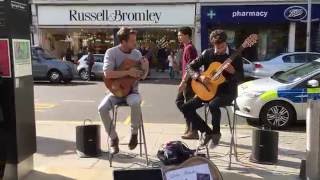 Paco De Lucia, Entre dos Aguas (cover by DUO) - busking in the streets of London, UK chords