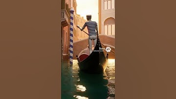 Humanoid Robot Gondolier in Venice — Ultra Realistic! by Albanian Robotics