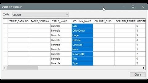 CSharp - Access - OLEDB - Retrieve all column names from database table