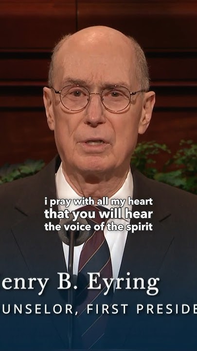 His Spirit to Be with You l Elder Henry B Eyring l April 2018 General