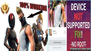 Fortnite Device Not Supported FIX for Android – NO ROOT 100% WORKING