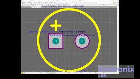 Tutorial for altium designing 47uf 50v capacitor schematic library and footprint