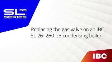 Replacing the gas valve on an IBC SL 26-260 boiler