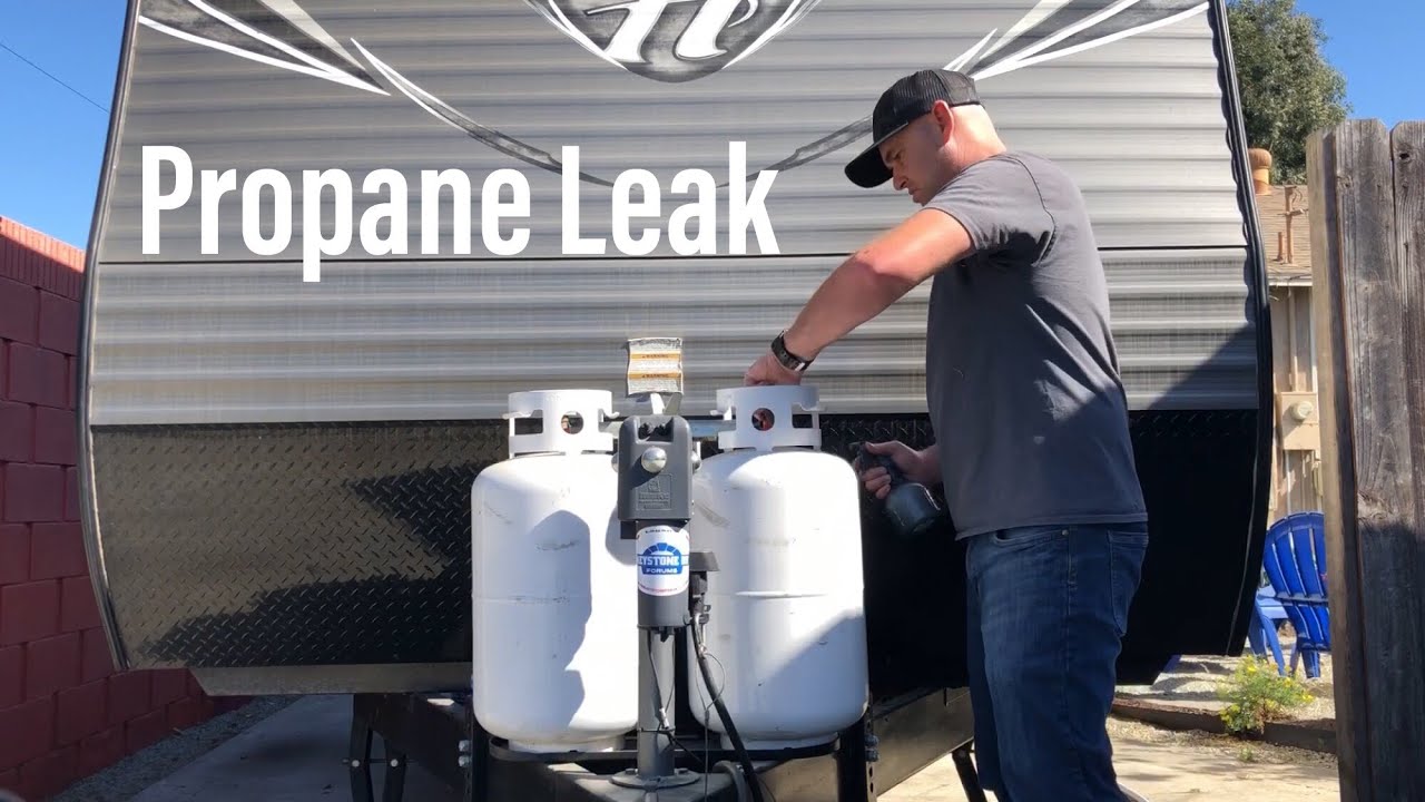 RV propane system leak (Halloween Edition )(RV living) YouTube