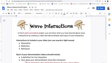 Wave interactions mini project description