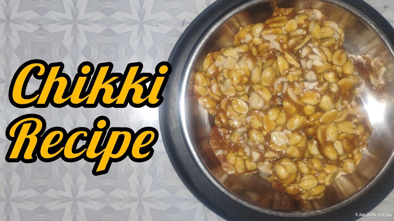 Chikki recipe | peanut chikki | 