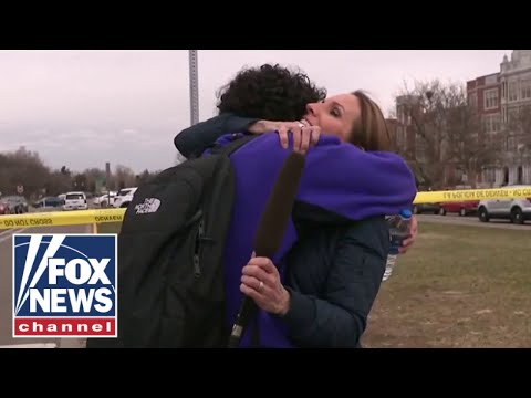 Fox reporter reunited with son live on air after school shooting