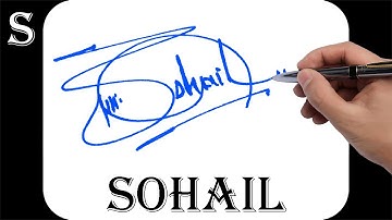 Sohail name signature design - S signature style - How to signature your name