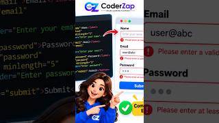 HTML Form Validation Without JavaScript  | HTML Form Validation Tutorial #shorts