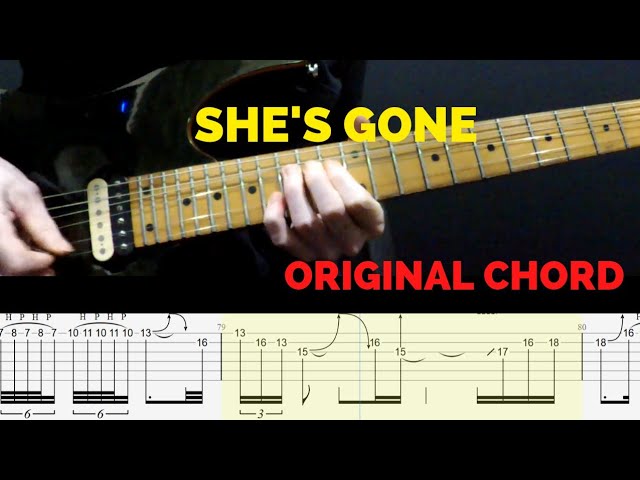 She's gone steelheart guitar solo tutorial class=