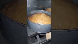 Vanilla Cake Sponge Baking In My Stove Oven