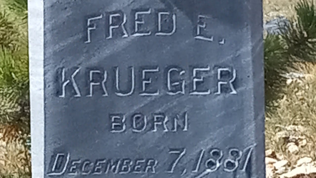 THE REAL FREDDY KRUGER FRED E. KRUGER 9/23/25 MT. PISGAH CRIPPLE CREEK CEMETARY 