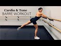 BARRE WORKOUT| Cardio + Tone | Full Body | No Equipment | Low Impact