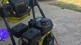 Ryobi powerwasher predator 212cc won t start