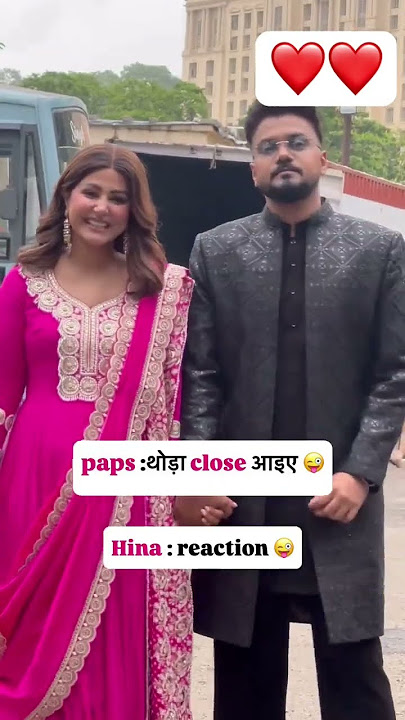 at pati patni or पंगा set . . .#hinakhan #rockyjaiswal